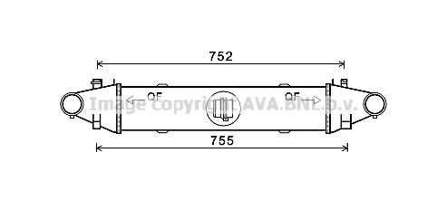 AVA QUALITY COOLING Интеркулер MS4556